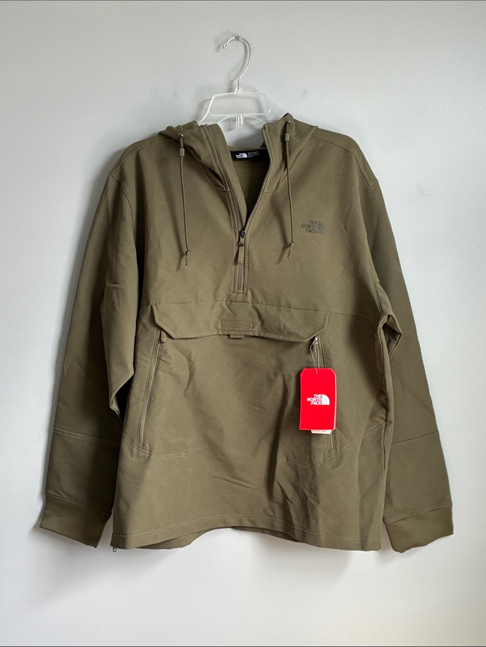 The North Face Olive Green Half-Zip Anorak Pullover